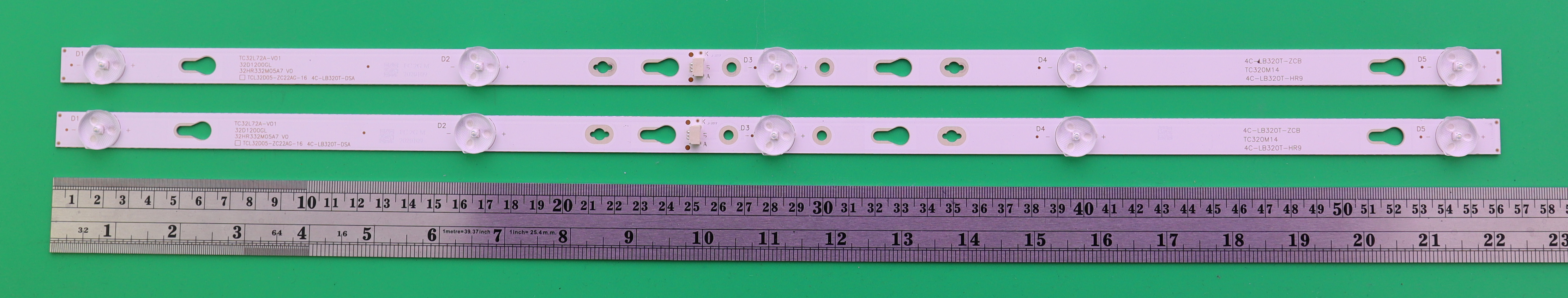 TCL 32D2940 32S6500 32HS521 32D2720 PANASONIC TH-32F305 TH-32GS400 5LED X 2 Aconatic 32DH800NS