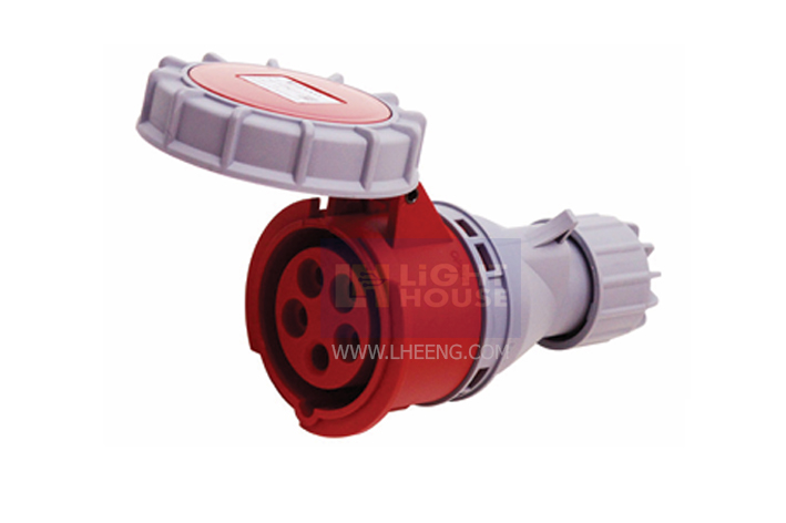 HTN-2151 "DAKO PLUG" เต้ารับกลางทางกันน้ำ (3P+N+E) 16A 400V IP67