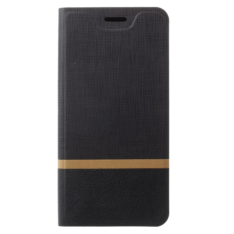 เคส Samsung Galaxy S9 #เคสฝาพับหนัง PU ออกแบบสี Contrast ปกเสริมด้วยแผ่นเหล็กคุณภาพดี