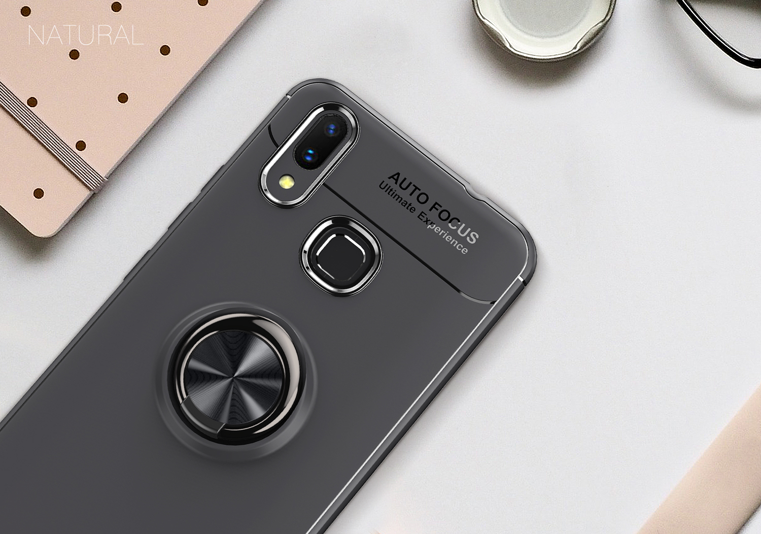 เคส Huawei nova 3i TPU #เคสฝาหลังมีแหวนสวมนิ้ว Finger Ring Kickstand (Built-in แผ่นโลหะแม่เหล็ก)