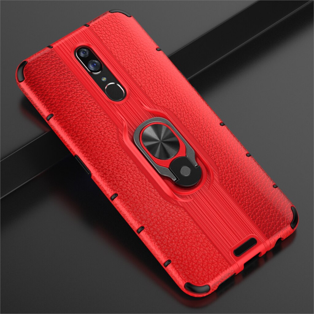 Case Oppo F11 Pro #เคสฝาหลังไฮบริดมีแหวนสวมนิ้ว Detachable Ring Holder Kickstand PC TPU Combo Case