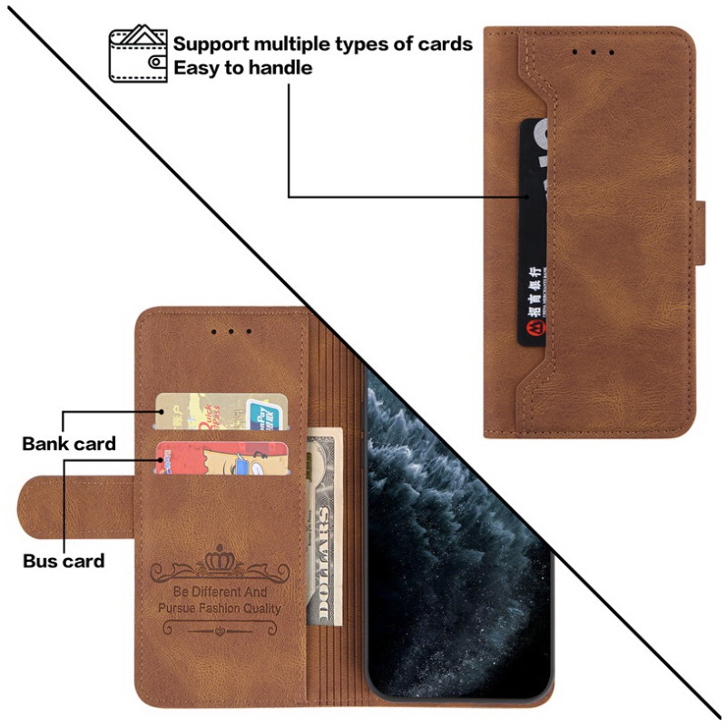 เคส Samsung Galaxy A53 5G#เคสฝาพับหนัง PU สไตล์กระเป๋าสตางค์พร้อมช่องใส่การ์ด Multi-Card Slots Wallet Casing PU Leather Case Magnetic Buckle Book Flip Cover