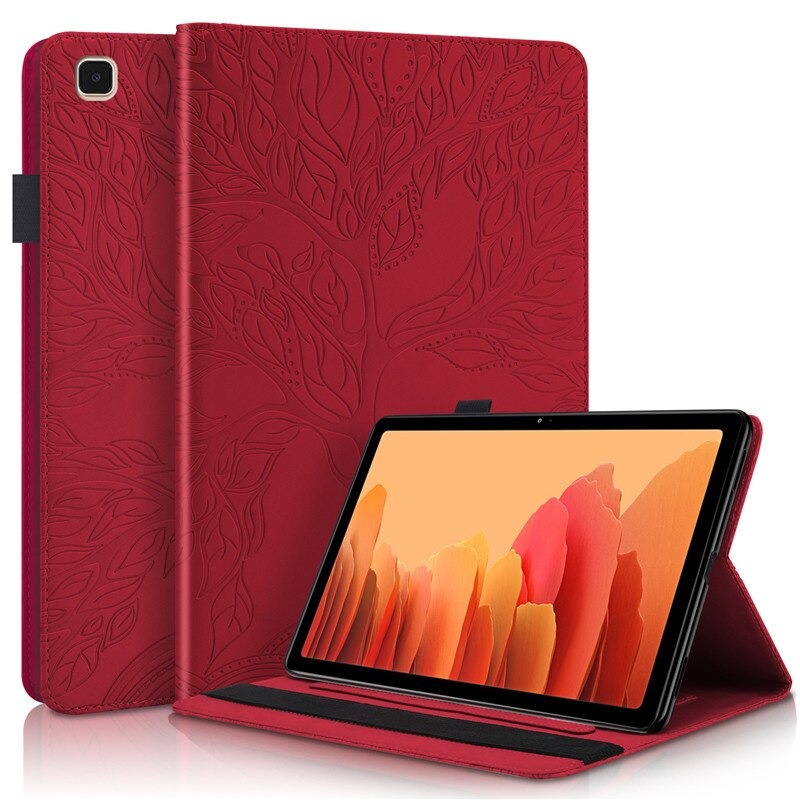 Case Samsung Galaxy Tab A7 Lite 8.7" T220 T225 #เคสฝาพับหนัง PU ลายต้นไม้ Life Tree Print Leather Stand Smart Case Cover