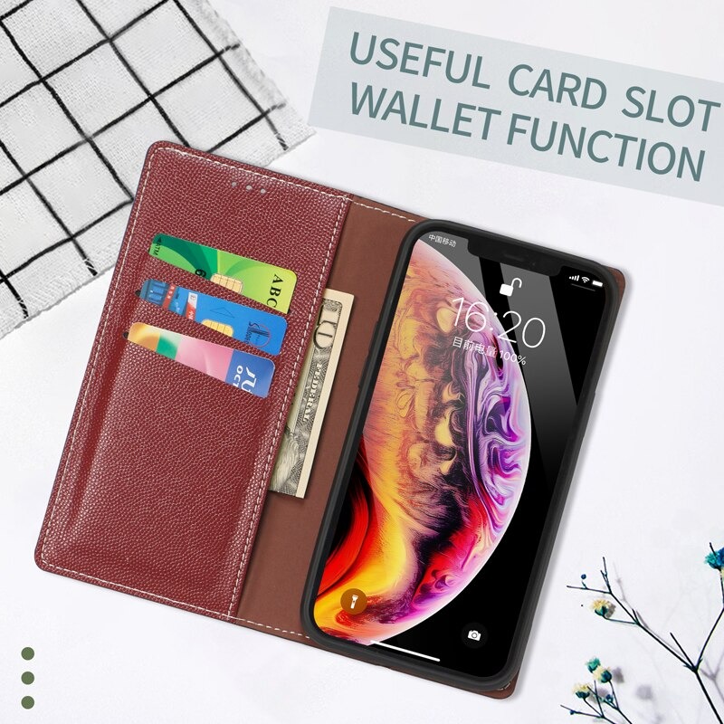เคส iPhone 13 Pro Max #เคสฝาพับหนัง PU สไตล์กระเป๋าสตางค์พร้อมช่องใส่การ์ด Fashion Retro Card Slot Wallet Flip Cover PU Leather Phone Case