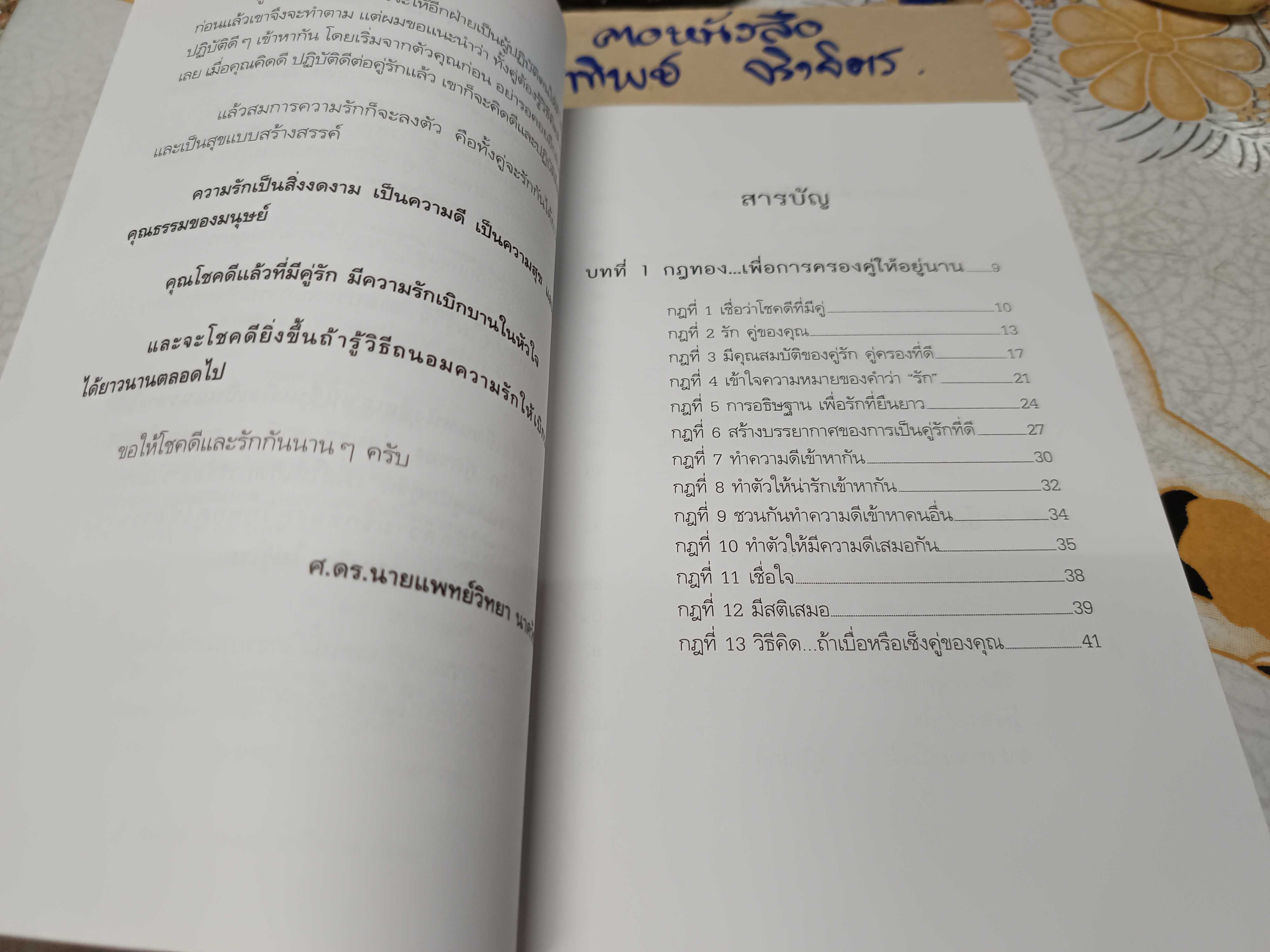 ครองคู่ให้อยู่นาน โดย นายแพทย์วิทยา นาควัชระ พิมพ์ครั้งแรกพ.ศ 2555