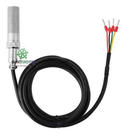 เซนเซอร์วัดค่าในดิน Soil Temperature and Humidity Sensor Probe Soil Moisture Hygrometer Greenhouse
