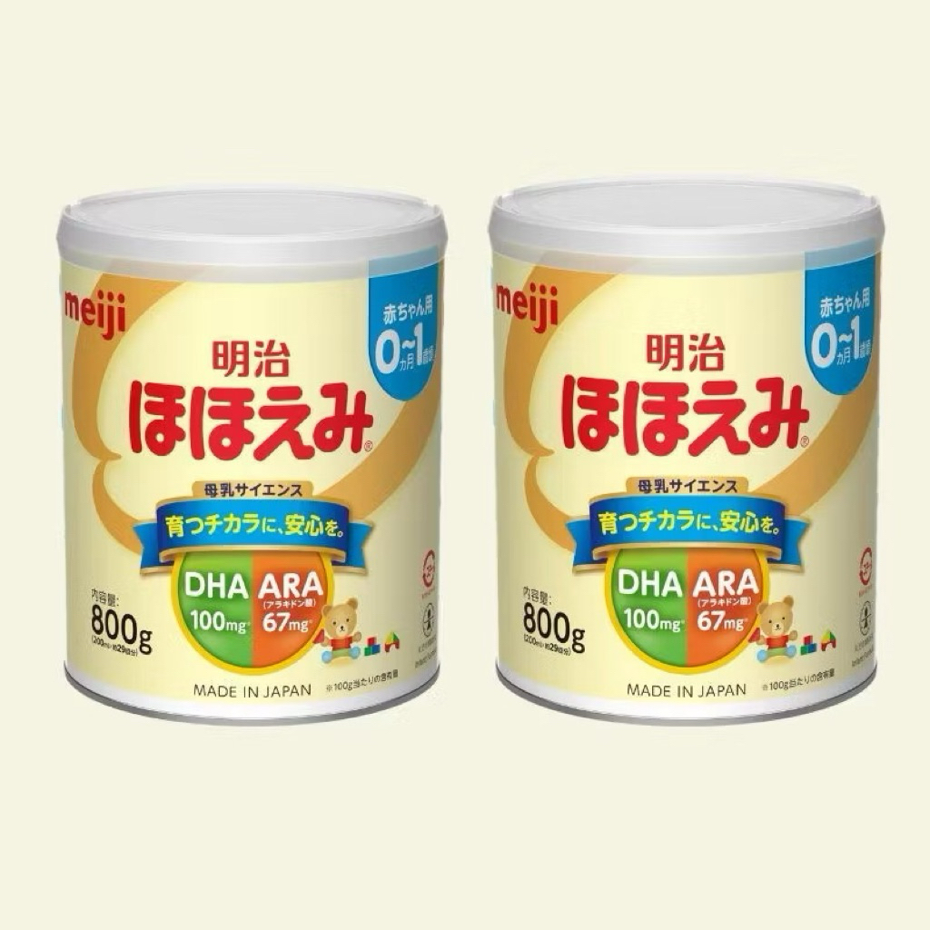 Meiji Hohoemi (明治ほほえみ) สำหรับทารกแรกเกิด – 1 ปี ขนาด 800 กรัม