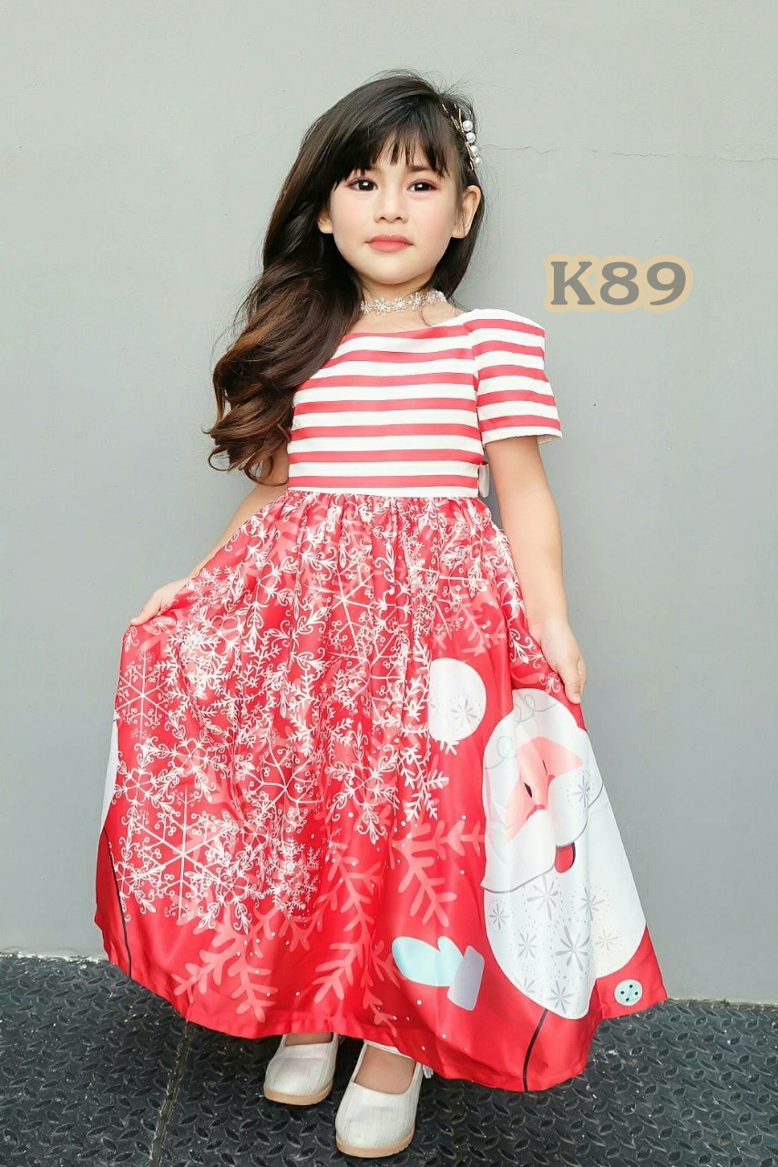 เดรสคริสต์มาส สำหรับเด็กอายุ 4 ถึง 15 ปี