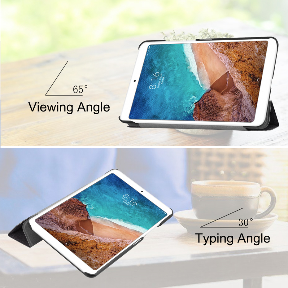 Case Xiaomi Mi Pad 4 #เคสฝาพับพิมพ์ลาย Pattern Printing Smart Tri-fold Leather Stand Case