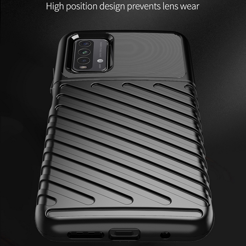 เคส Redmi 9T #เคสฝาหลัง TPU อ่อน Thunder Series Twill Texture Soft TPU