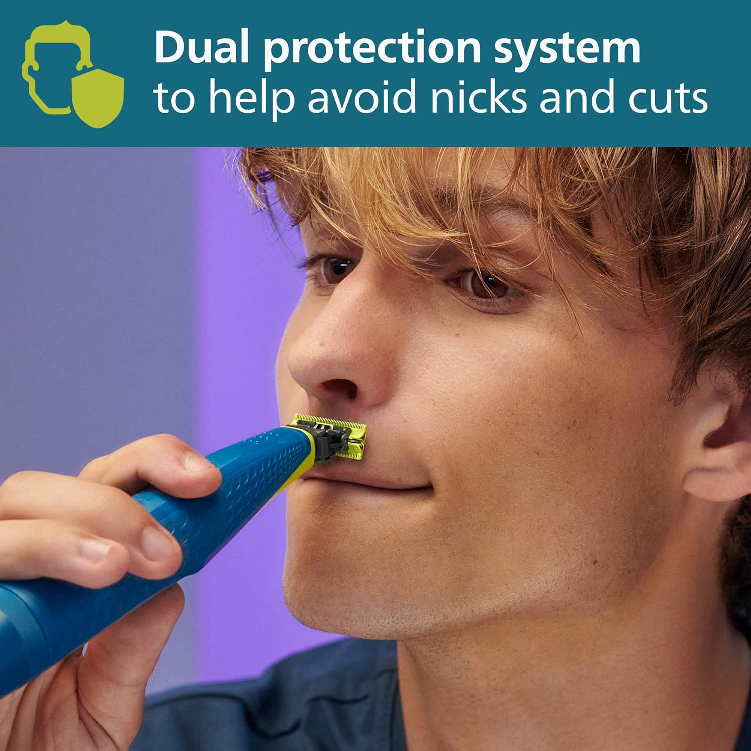 (Philips®) Norelco OneBlade First Shave Electric Shaver QP2515/49 ฟิลิปส์ เครื่องโกนหนวดไฟฟ้า