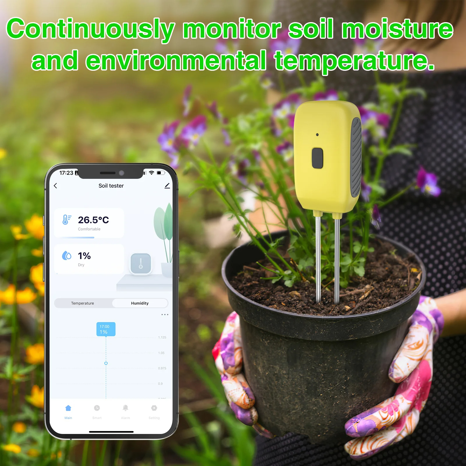 Waterproof Bluetooth Soil Moisture Meter