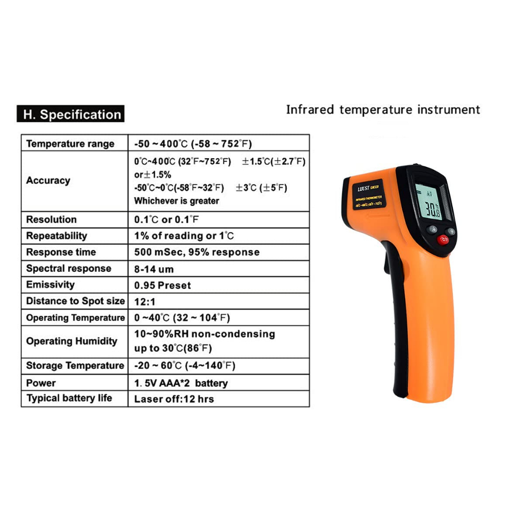 ปืนยิงวัดอุณหภูมิ เครื่องยิงวัดอุณหภูมิ