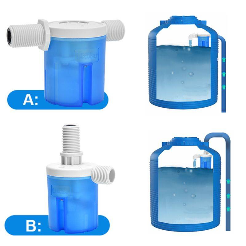 วาล์วควบคุมระดับอัตโนมัติขนาด1/2 "3/4" 1 " น้ำมีงอ 90 แถม