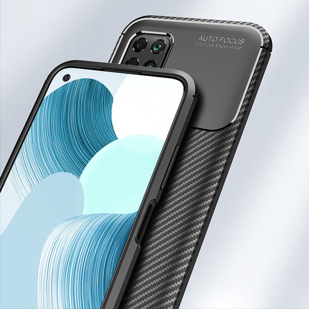 เคส Huawei nova 7i #เคสฝาหลังนิ่ม Carbon Fiber Drop Resistant TPU