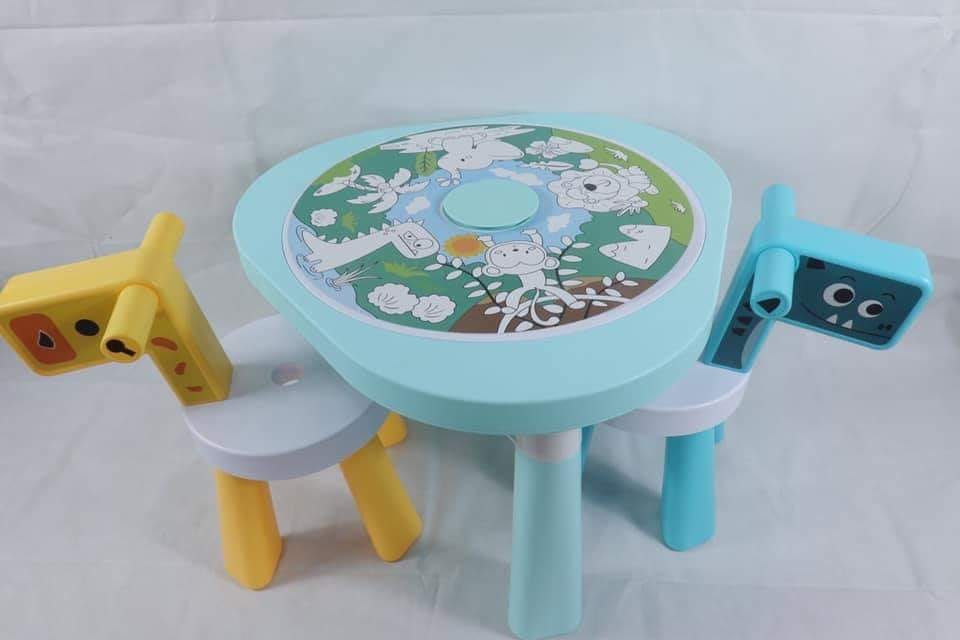 set โต๊ะ เก้าอี้ยีราฟ พร้อมเลโก้
