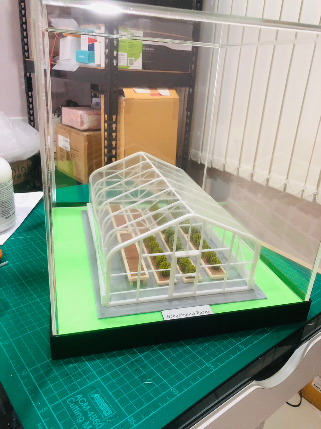 โมเดลโรงเรือน Greenhouse 30 x 35 cm.