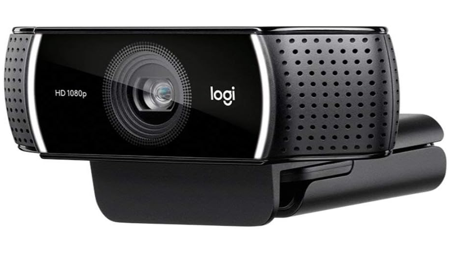 Logitech® C922 Pro Stream Webcam 1080P Camera for HD Video, Hyper-fast HD 720p at 60fps with Tripod เว็บแคม