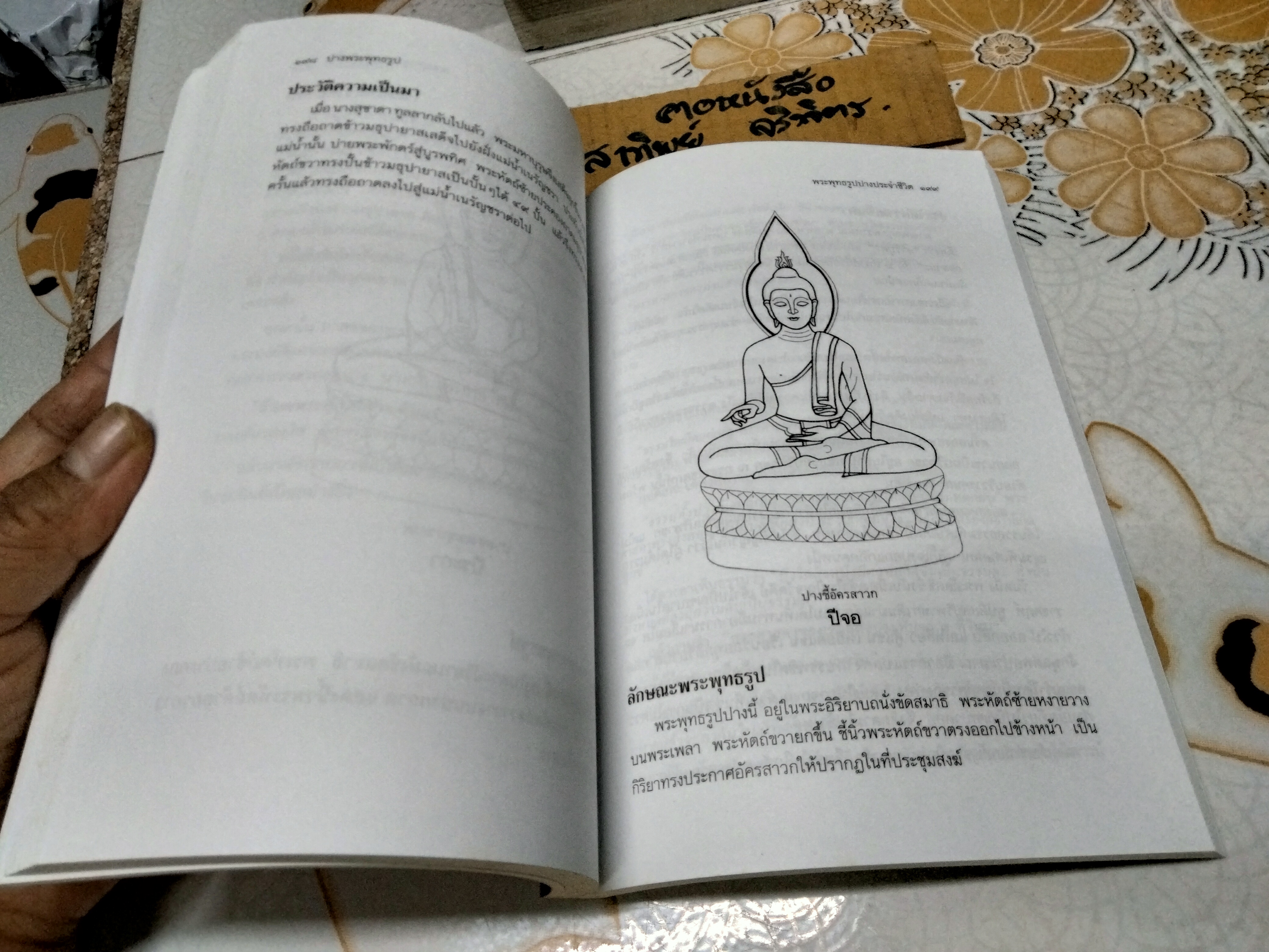 ปางพระพุทธรูป เรียบเรียงโดย สมพร ไชยภูมิธรรม พิมพ์ พ.ศ.2543