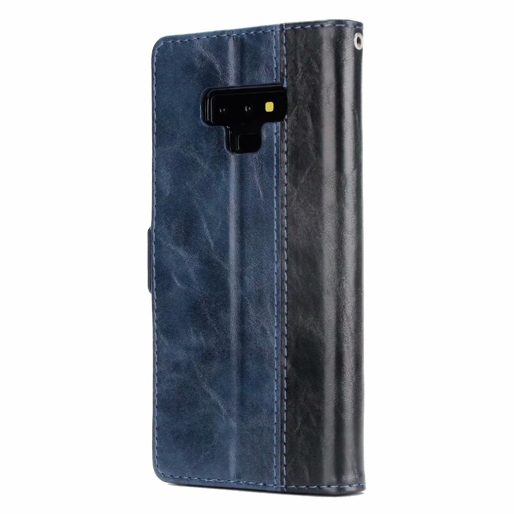 Case Samsung Galaxy Note 9 N960 #เคสฝาพับแบบกระเป๋าสตางค์สไตล์ Retro Contrast Color