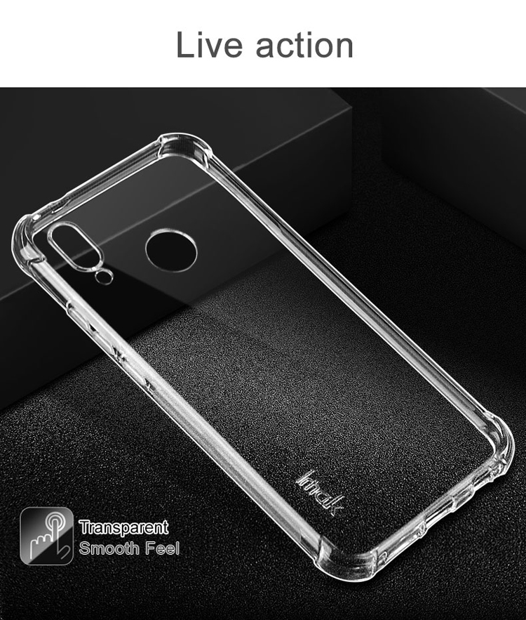 เคส Huawei P20 Lite #เคสฝาหลัง Skin Feel Anti-drop TPU Case + Explosion-proof Screen Film