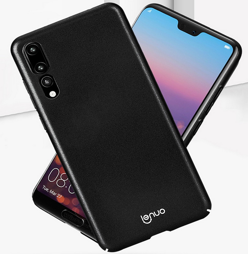 เคส Huawei P20 Pro #เคสแบบฝาหลัง LENUO Leshield Series Silky Touch Rubberized Hard PC