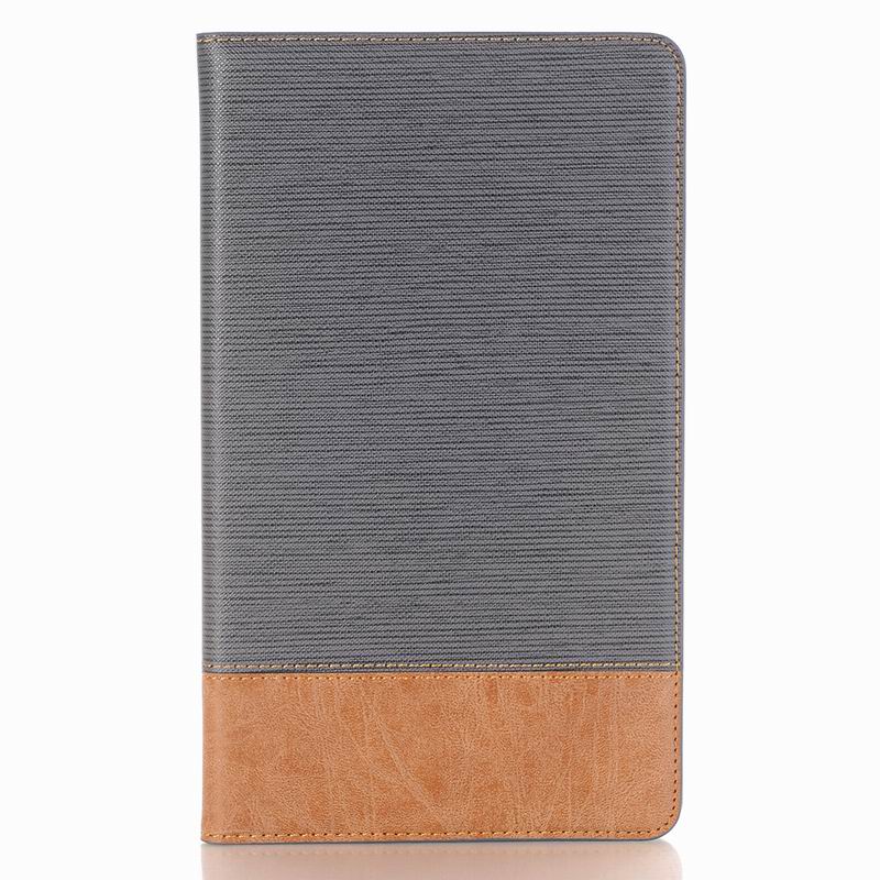เคส Huawei MediaPad M5 (8.4 นิ้ว) #เคสฝาพับกระเป๋าสตางค์หนัง PU สมาร์ท 2 สี Bi-color Smart Stripe Leather Wallet