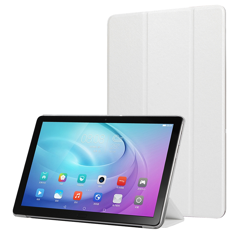 เคส Samsung Galaxy Tab S7 Plus 12.4" SM-T970 SM-T975 SM-T976 #เคสฝาพับหนัง PU พับสามพับ Silk Texture Leather Stand Case