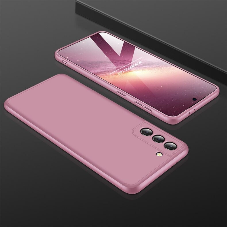 เคส Samsung Galaxy S22 5G #เคสฝาหลังพลาสติกแข็ง Detachable All-wrapped Matte แยกชิ้นได้