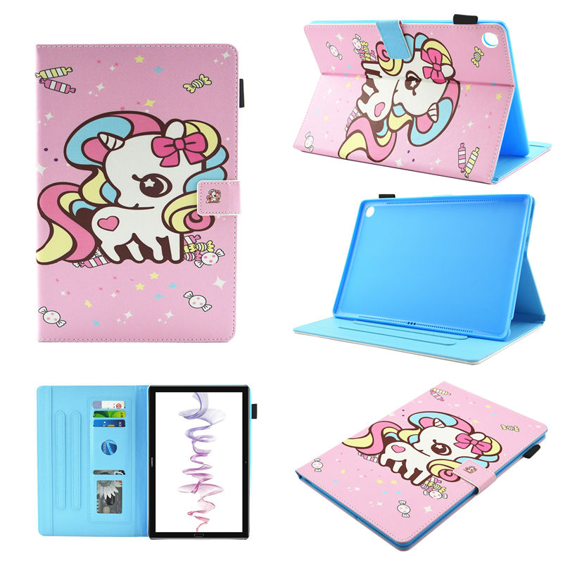 Case Huawei MediaPad M5 8.4 นิ้ว #เคสฝาพับหนัง PU พิมพ์ลาย Multifunction Pattern Printing Leather