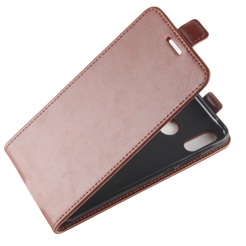 Case Huawei P20 Lite / Nova 3e #เคสฝาพับแนวตั้งหนัง PU ผิวหนังม้า Crazy Horse Skin Leather