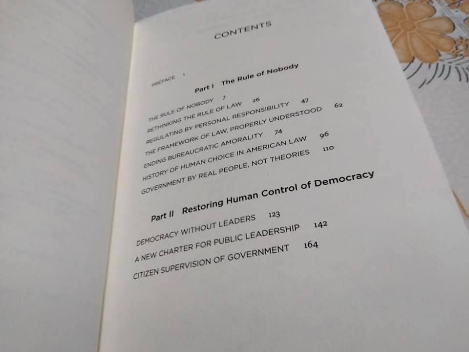 The Rule of Nobody Saving America from Dead Laws and Broken Government Philip K. Howard (ภาษาอังกฤษ)