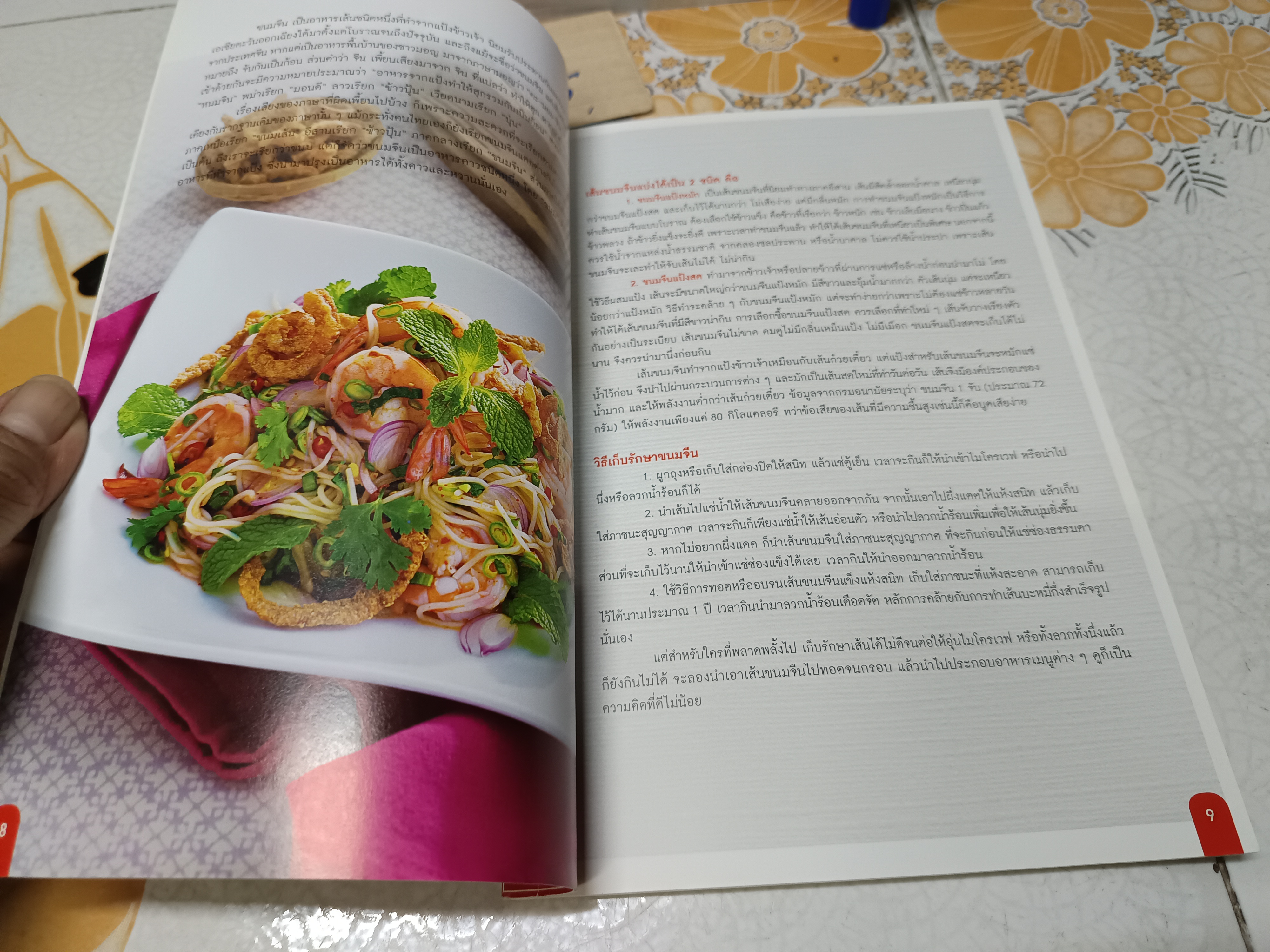 เมนูรวยด้วยเส้นขนมจีน / หนังสือสอนทำอาหาร สนพ.แม่บ้าน