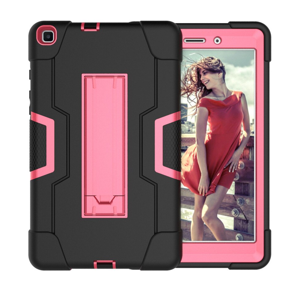 เคส Samsung Galaxy Tab A 8.0 (2019) P200 P205 #เคสฝาหลังไฮบริด Shock Proof Tablet Hybrid Cover Kickstand