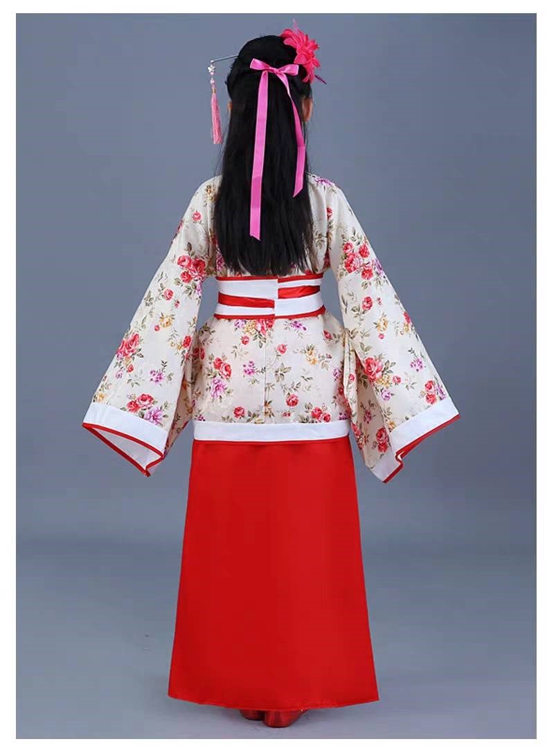 ชุดหญิงจีนโบราณ แต่งลายดอก