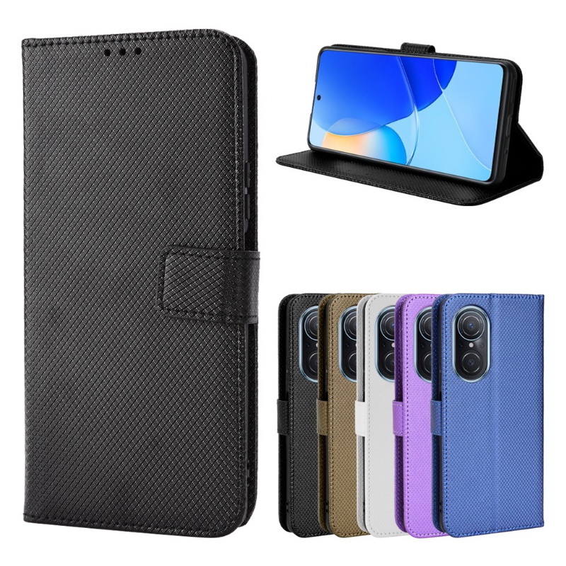 เคส Huawei Nova 9 SE #เคสฝาพับแบบกระเป๋าสตางค์หนัง PU มีช่องใส่บัตร Leather Wallet Card Holder Phone Cover