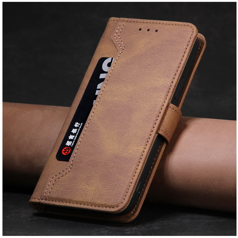 เคส Samsung Galaxy S22+ 5G #เคสฝาพับหนัง PU สไตล์กระเป๋าสตางค์พร้อมช่องใส่การ์ด Multi-Card Slots Wallet Casing PU Leather Case Magnetic Buckle Book Flip Cover