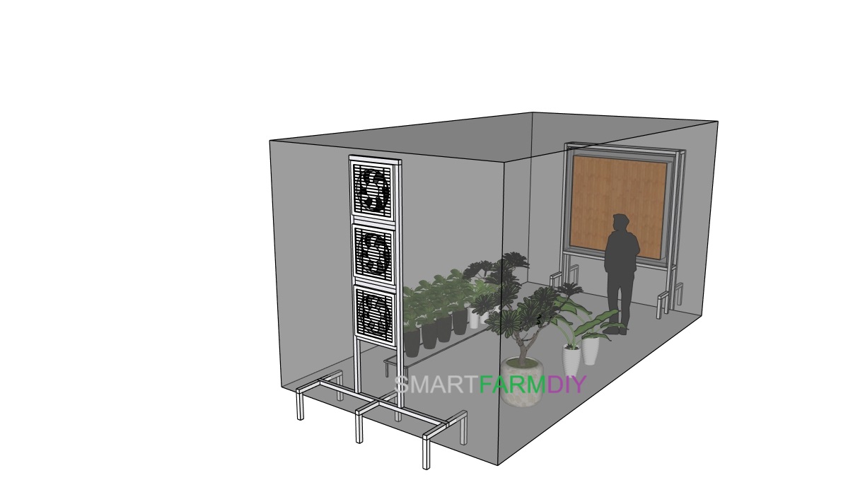 Tower Fan ชุดพัดลมระบายอากาศ 12 นิ้ว 3 ชุดแยกทำงาน พร้อมซัพพอทอลูมิเนียมโปรไฟล์