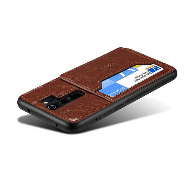Case OPPO A9 (2020) /A5 (2020)#เคสฝาหลัง TPU เคลือบหนัง PU Crazy Horse Leather Coated PC + TPU Hybrid