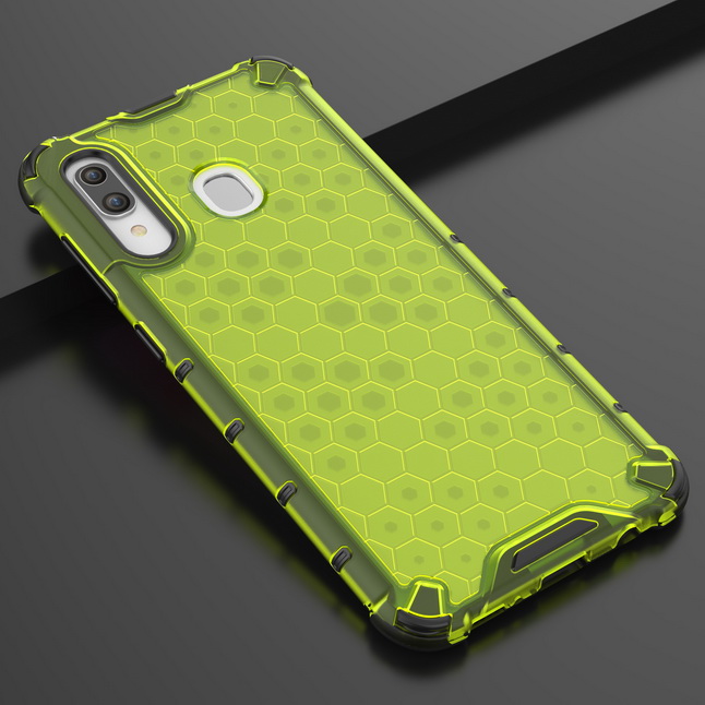 Case Samsung Galaxy A30 / A20 #เคสฝาหลังกันกระแทก Honeycomb Shock Absorber TPU + PC + Silicone Hybrid