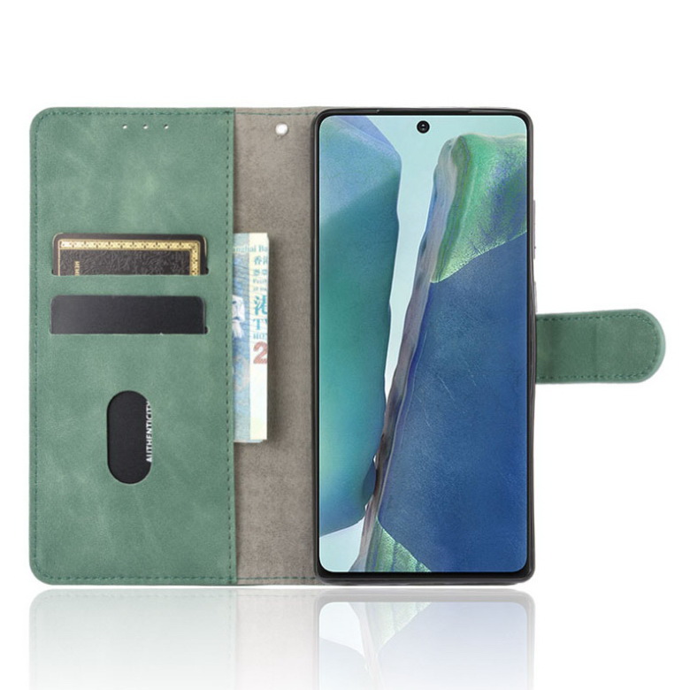 Case Samsung Galaxy Note 20 / Note 20 5G #เคสฝาพับแบบกระเป๋าสตางค์หนัง PU มีช่องใส่บัตร Leather Wallet Card Holder Phone Cover