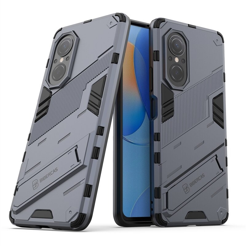 Case Huawei Nova 9 SE #เคสฝาหลังพลาสติก ไฮบริด TPU + Kickstand