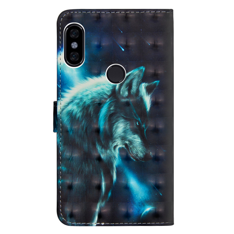 Case Xiaomi Mi A2 Lite #เคสฝาพับแบบกระเป๋าสตางค์ Pattern Printing Wallet Stand
