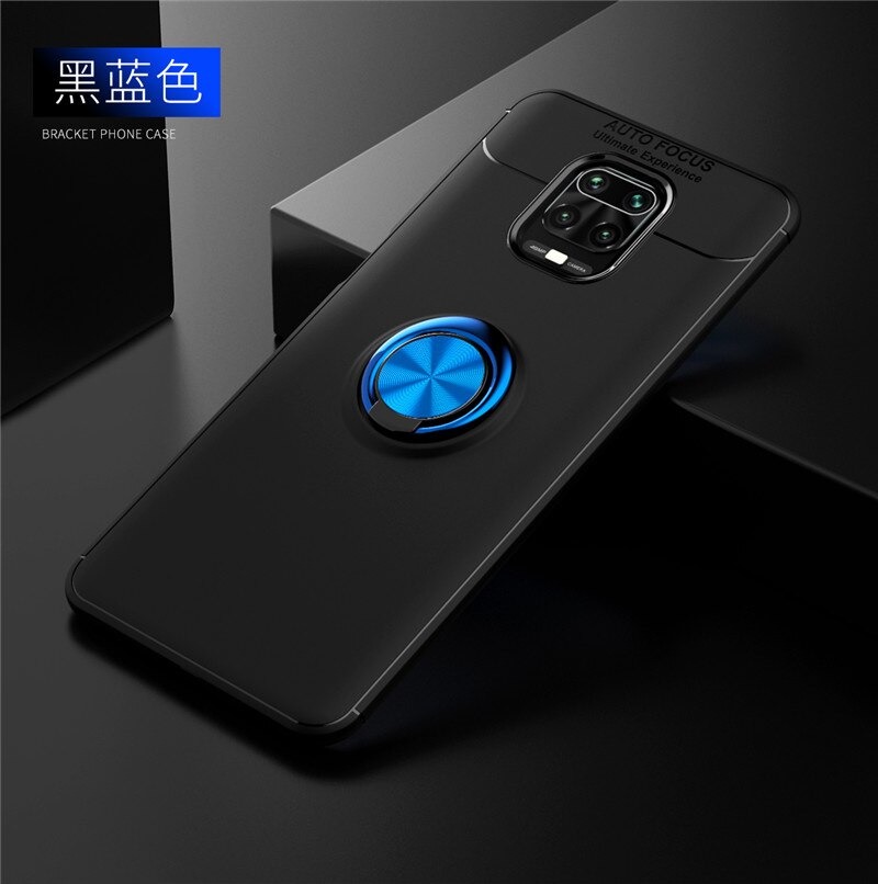 Case Redmi Note 9 Pro/Redmi Note 9S #เคสฝาหลัง Soft TPU Finger Ring Kickstand (แผ่นโลหะแบบ Built-in) Soft TPU