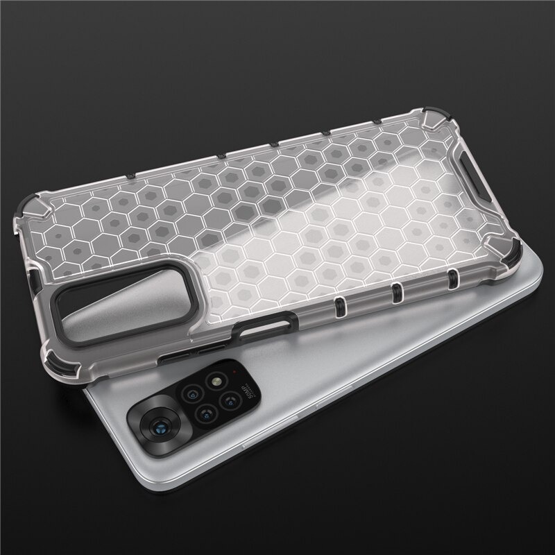เคส Redmi Note 11 / Redmi Note 11S #เคสฝาหลังกันกระแทก Honeycomb Shock Absorber TPU + PC + Silicone Hybrid
