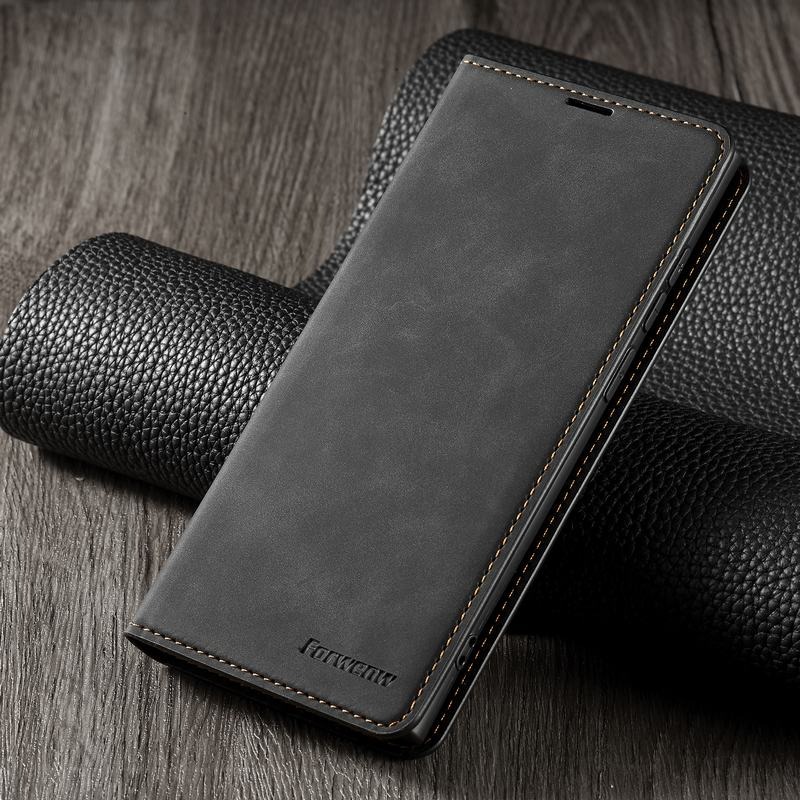 Case Samsung Galaxy S22 Ultra 5G #เคสฝาพับแบบกระเป๋าสตางค์ FORWENW Leather Wallet Case