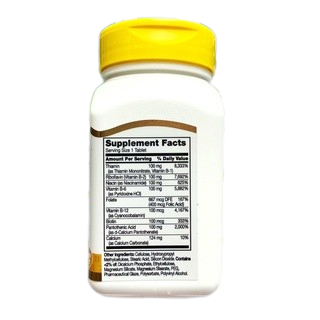 21st Century® B-50, B-100 Complex, Prolonged Release 60 Tablets วิตามินบีรวม