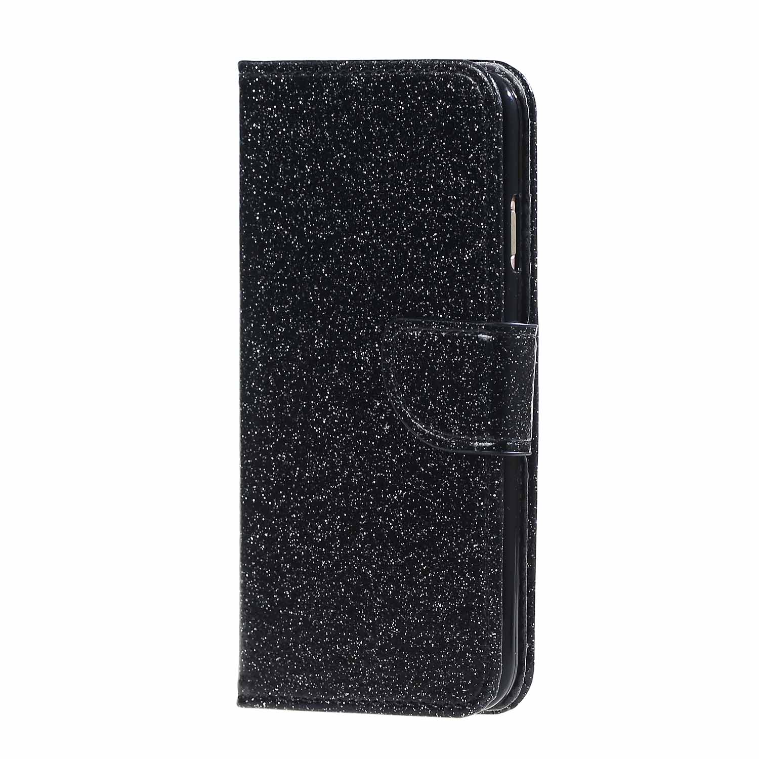 เคส Huawei Y7 (2017) #เคสฝาพับหนัง PU Flash Powder PU Leather สีสันสยงามราคาถูก