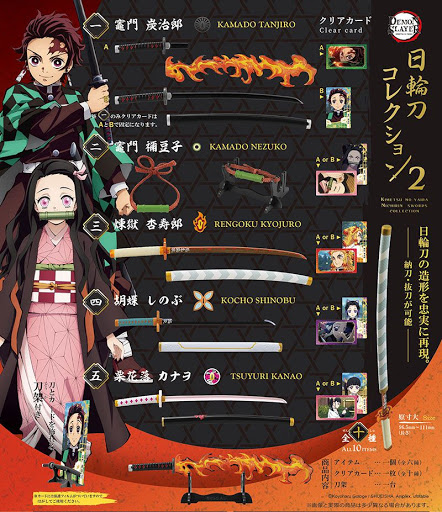 กล่องสุ่ม kimetsu no yaiba nichirin sword 2
