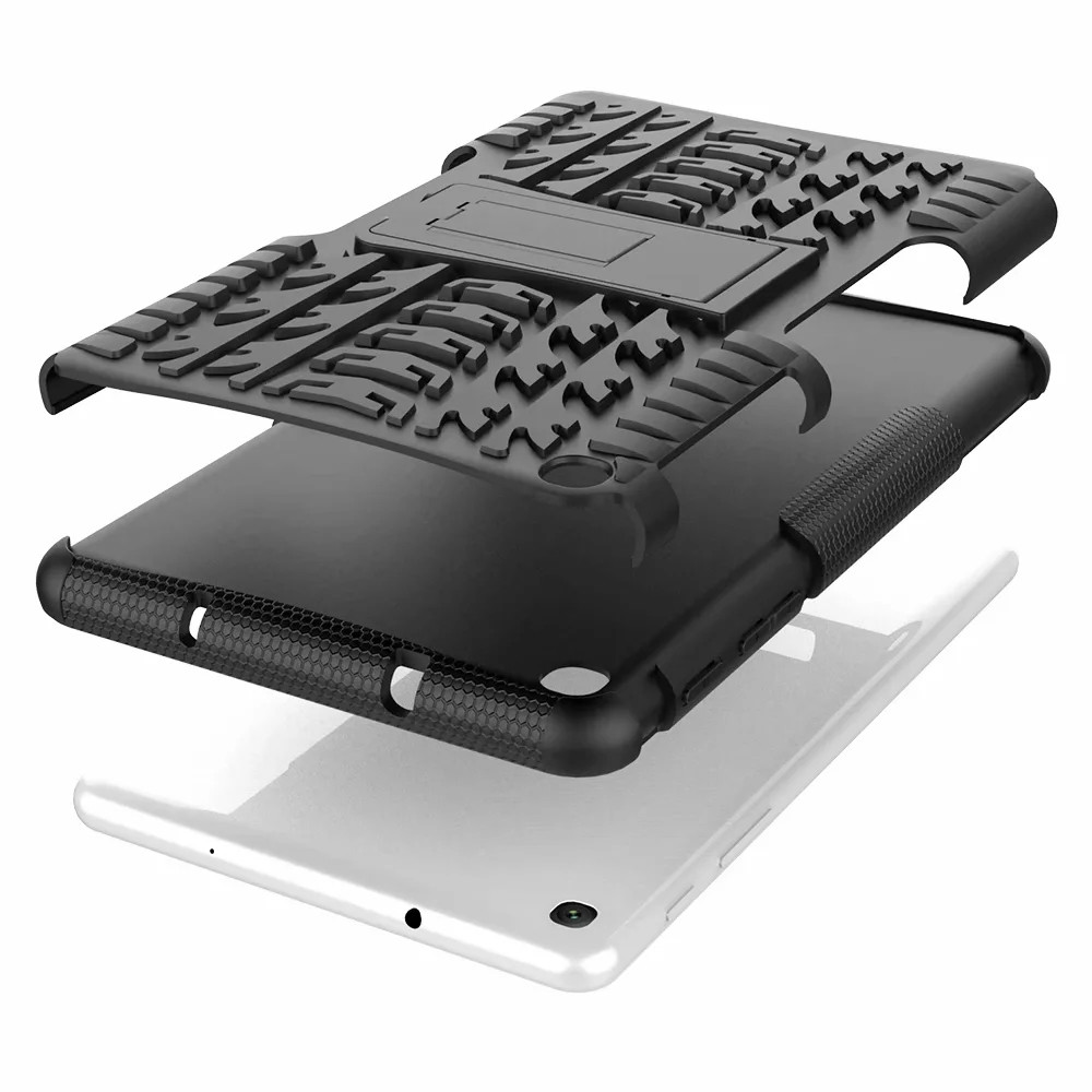 Case Samsung Galaxy Tab A 8.0 (2019) SM-T290 T295 T297#เคสฝาหลัง Kickstand PC + TPU Hybrid กันกระแทก